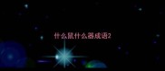 什么鼠什么器成语