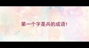 第一个字是兵的成语