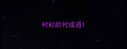 衬衫的衬成语