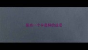 最后一个字是解的成语
