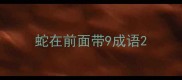 蛇在前面带9成语