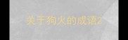 关于狗火的成语