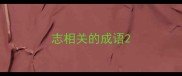 志相关的成语