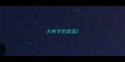 大树字的成语
