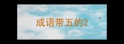 成语带五的