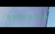是字四字成语大全
