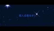猎人成语名字