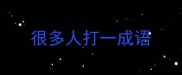 很多人打一成语