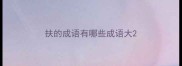 扶的成语有哪些成语大