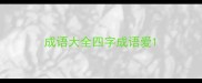 成语大全四字成语爱