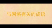 与网络有关的成语