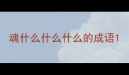 魂什么什么什么的成语