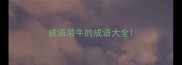 成语带牛的成语大全