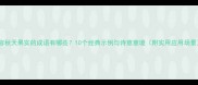 形容秋天果实的成语有哪些10个经典示例与诗意意境附实用应用场景