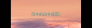 段字的四字成语