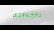 成语不以为然
