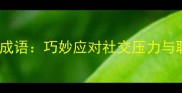 10个转移注意力成语巧妙应对社交压力与职场挑战的智慧
