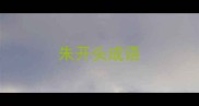 朱开头成语