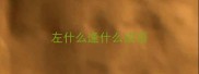 左什么逢什么成语