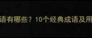 意直组成的成语有哪些10个经典成语及用法附例句