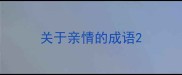 关于亲情的成语