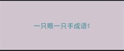 一只眼一只手成语