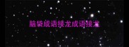 脑袋成语接龙成语接龙