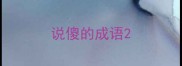 说傻的成语