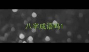 八字成语吗
