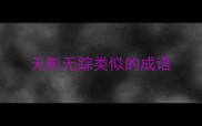 无影无踪类似的成语