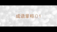 成语掌柜
