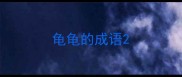 龟龟的成语
