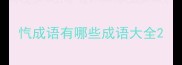 忾成语有哪些成语大全