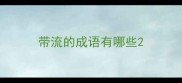 带流的成语有哪些