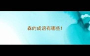 森的成语有哪些