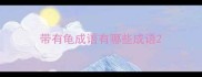 带有龟成语有哪些成语