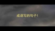 成语写的句子