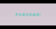开头是矢的成语