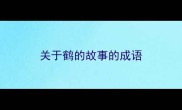 关于鹤的故事的成语