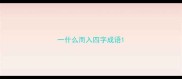 一什么而入四字成语
