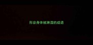 形容身体被淋湿的成语
