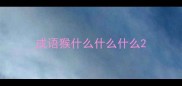 成语猴什么什么什么