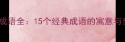 大起大落成语全15个经典成语的寓意与当代启示