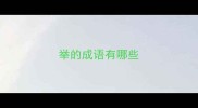 举的成语有哪些