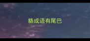貉成语有尾巴