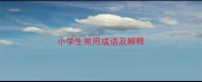 小学生常用成语及解释