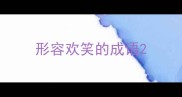 形容欢笑的成语