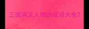 三国演义人物的成语大全