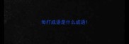 每打成语是什么成语