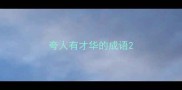 夸人有才华的成语